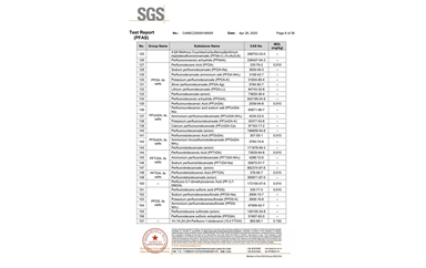 環(huán)保測試報告 PFAS CANEC25009106005