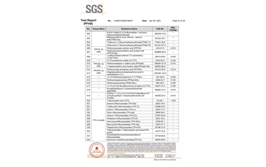 環(huán)保測試報告 PFAS CANEC25009106007